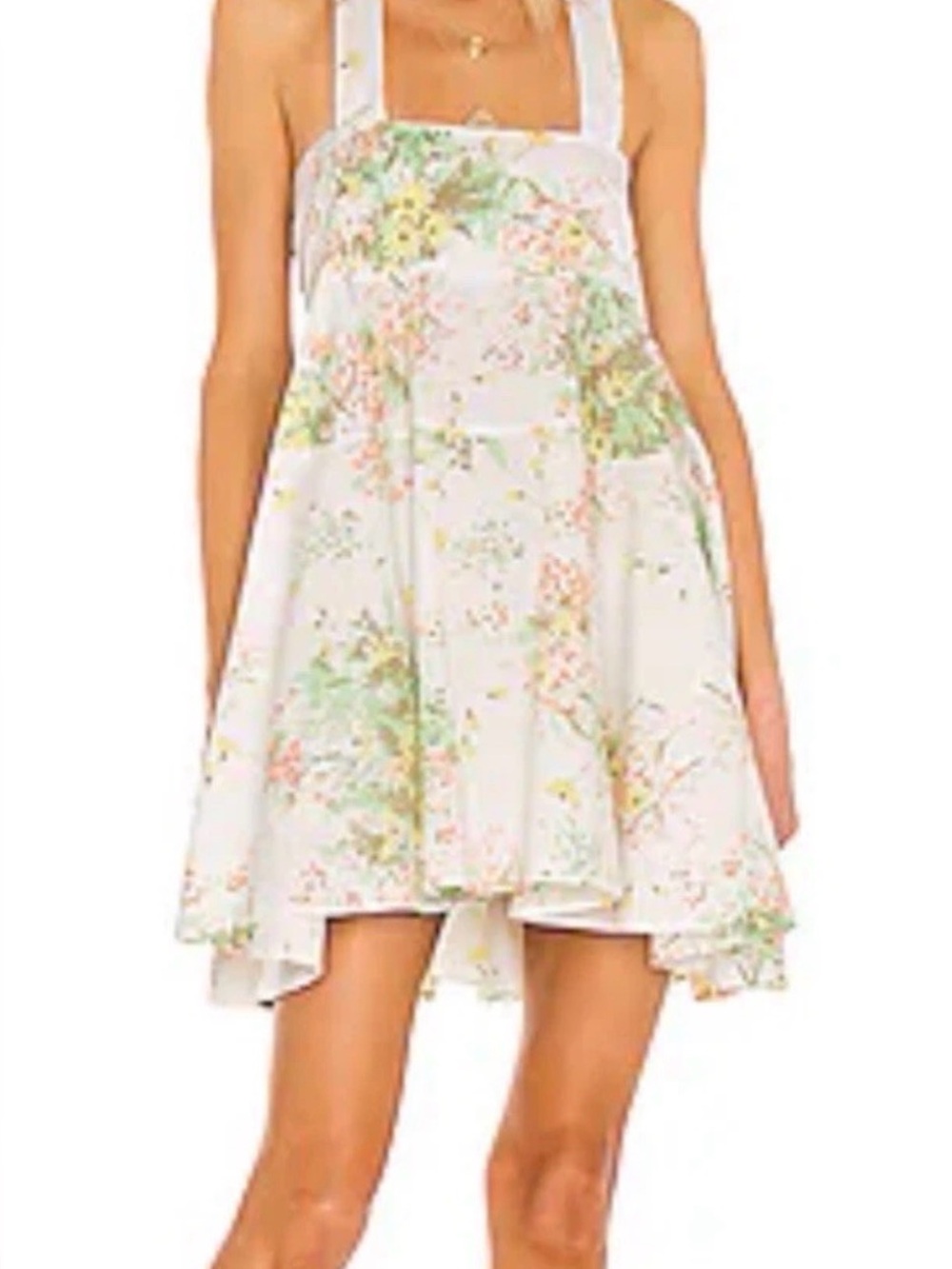 Free People let the sunshine in White Floral Sundress XS